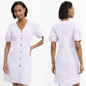 Lavender Loft button down Dress- size 4
